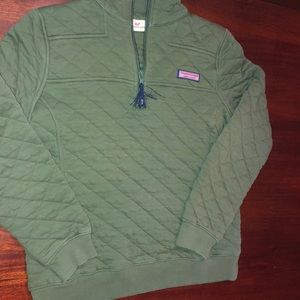 Olive green quilted Shep shirt